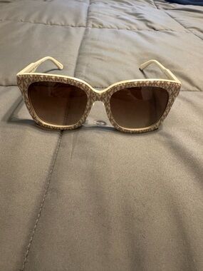 Michael Kors Beige Patterned Square Sunglasses